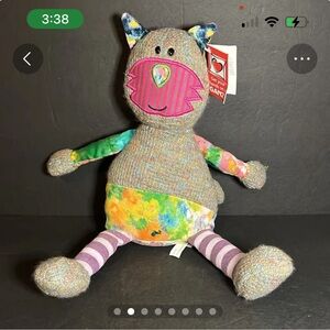GANZ Patchwork Cat Plush Toy